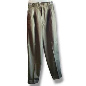 Abiatti Collection Vintage 80s Casual High-Rise Khaki Beige Tan Dress Pants READ